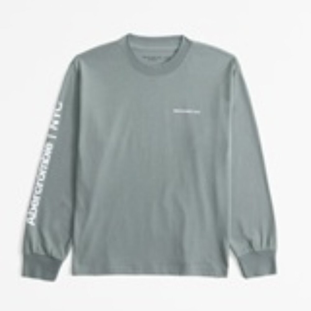 Abercrombie & Fitch Boys 13/14 Long Sleeve Tee - Relaxed Fit - NWT